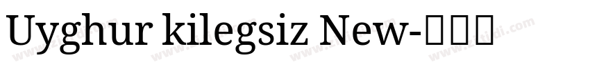 Uyghur kilegsiz New字体转换